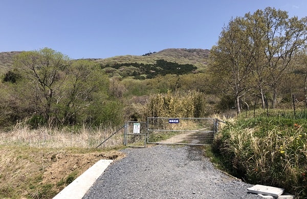 宝篋山のイノシシのゲート